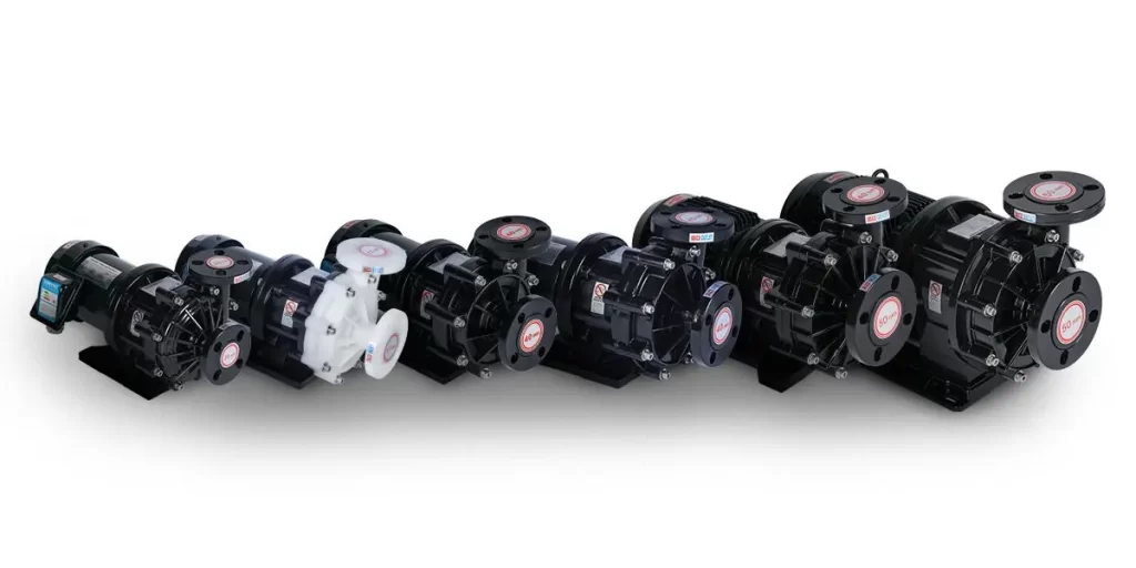 QHX magnetic drive pump for clean corrosive chemical circulation