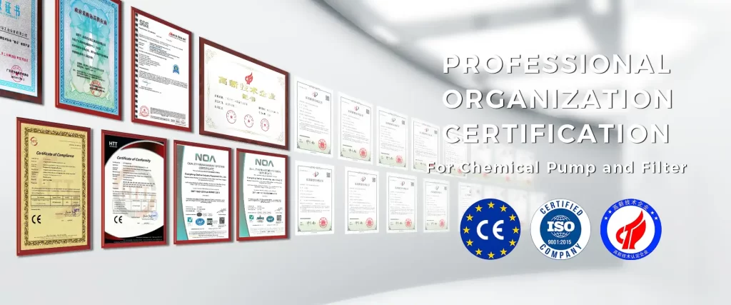 QEEHUA certificate media used as supplier documentation and E-E-A-T support in export pump procurement